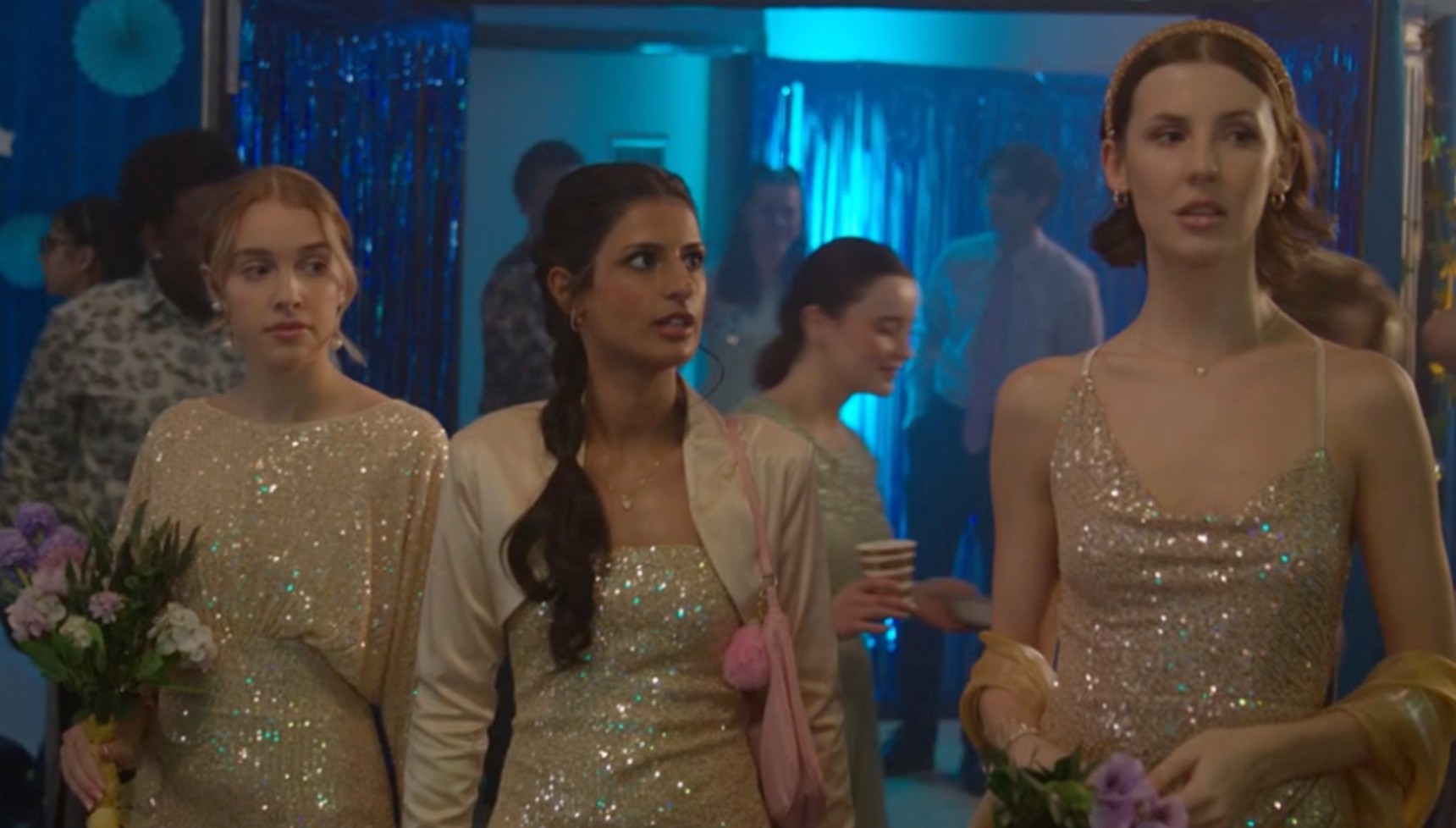 Libby, Aleena, and Lois in Waterloo Road series 17