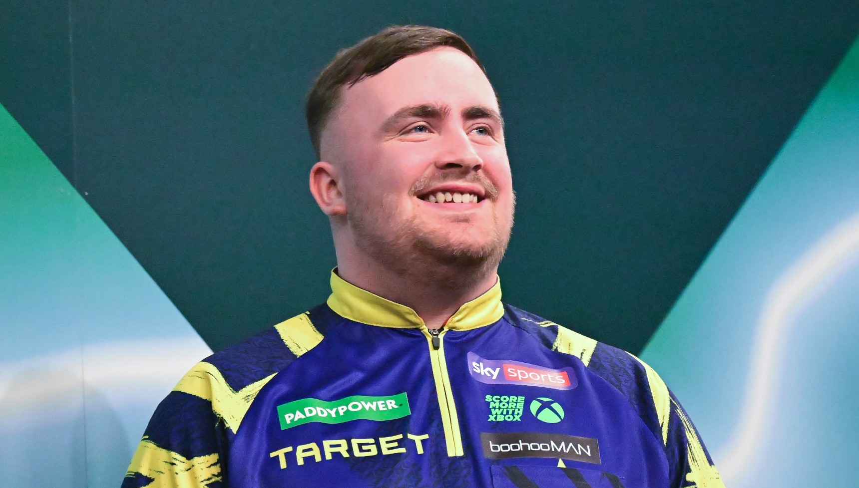 Luke Littler at the World Darts Championships