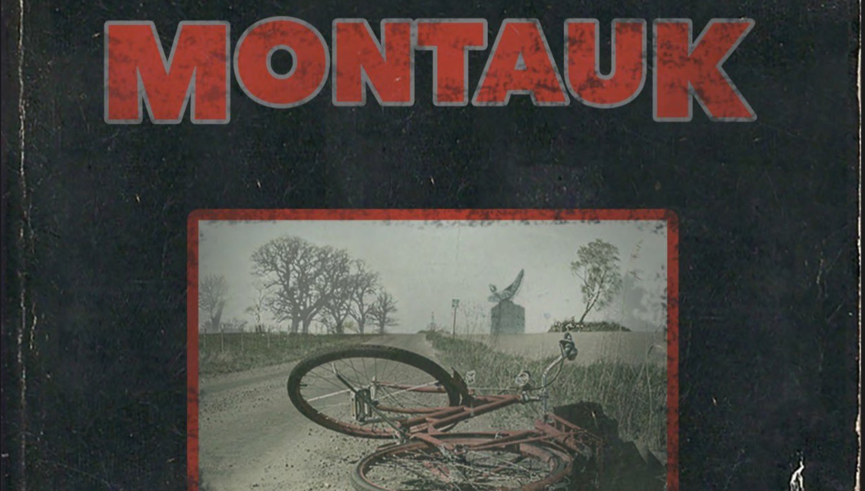 A book cover with Montauk and a bike on it