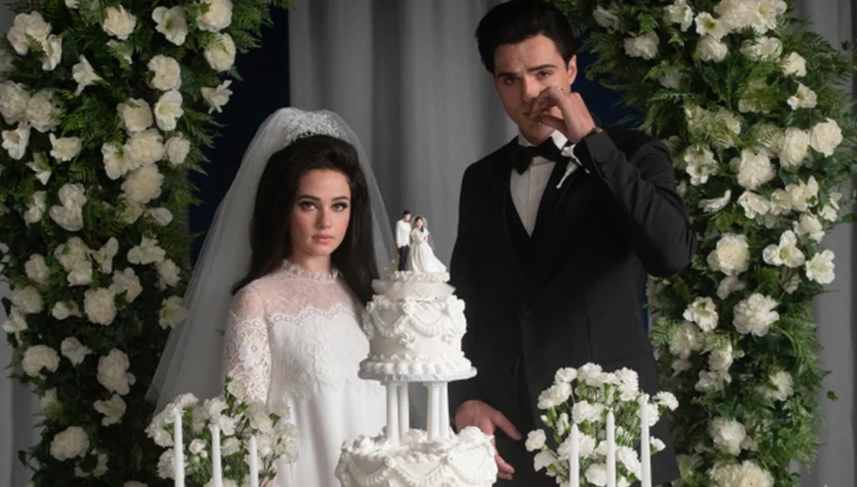 Elvis and Priscilla in the movie