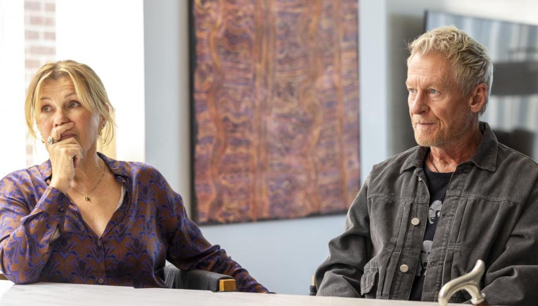 Robyn Malcolm and Richard Roxburgh in Careless on Channel 4