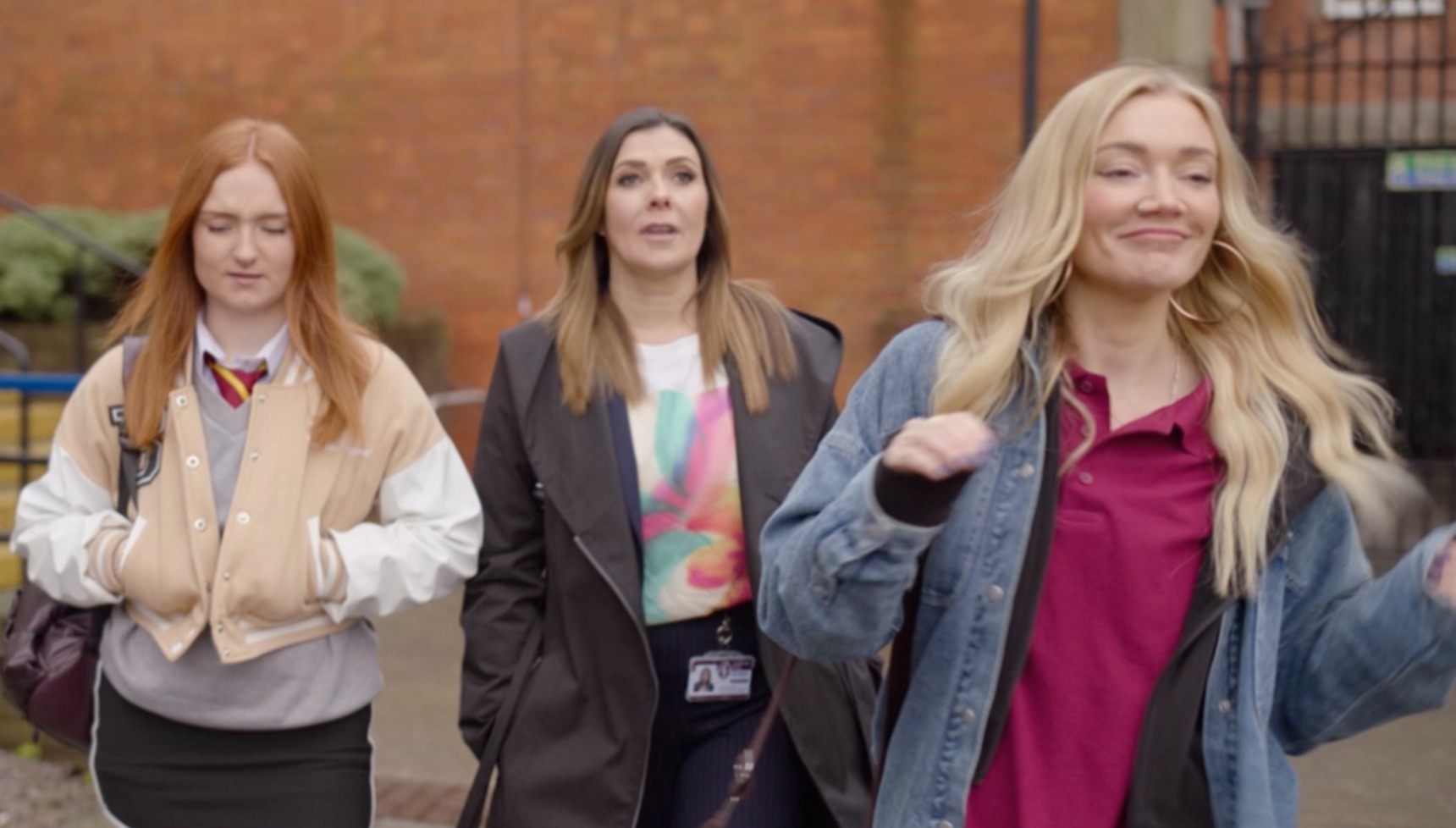 Tonya, Nicky, and Debs in Waterloo Road series 17