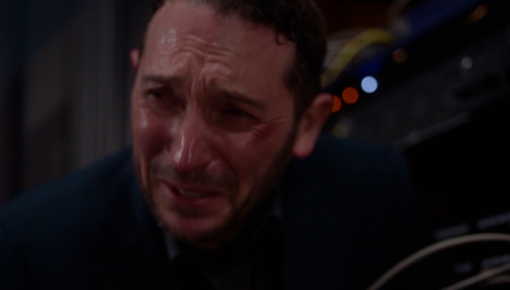 Darius crying in Waterloo Road series 17 episode 8
