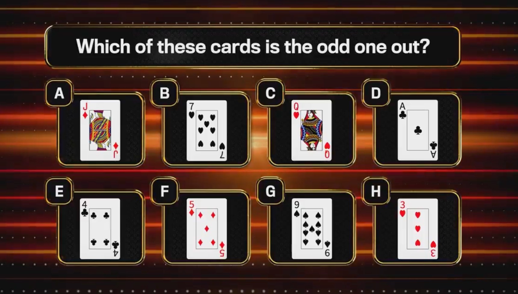 A card-based question from The 1% Club