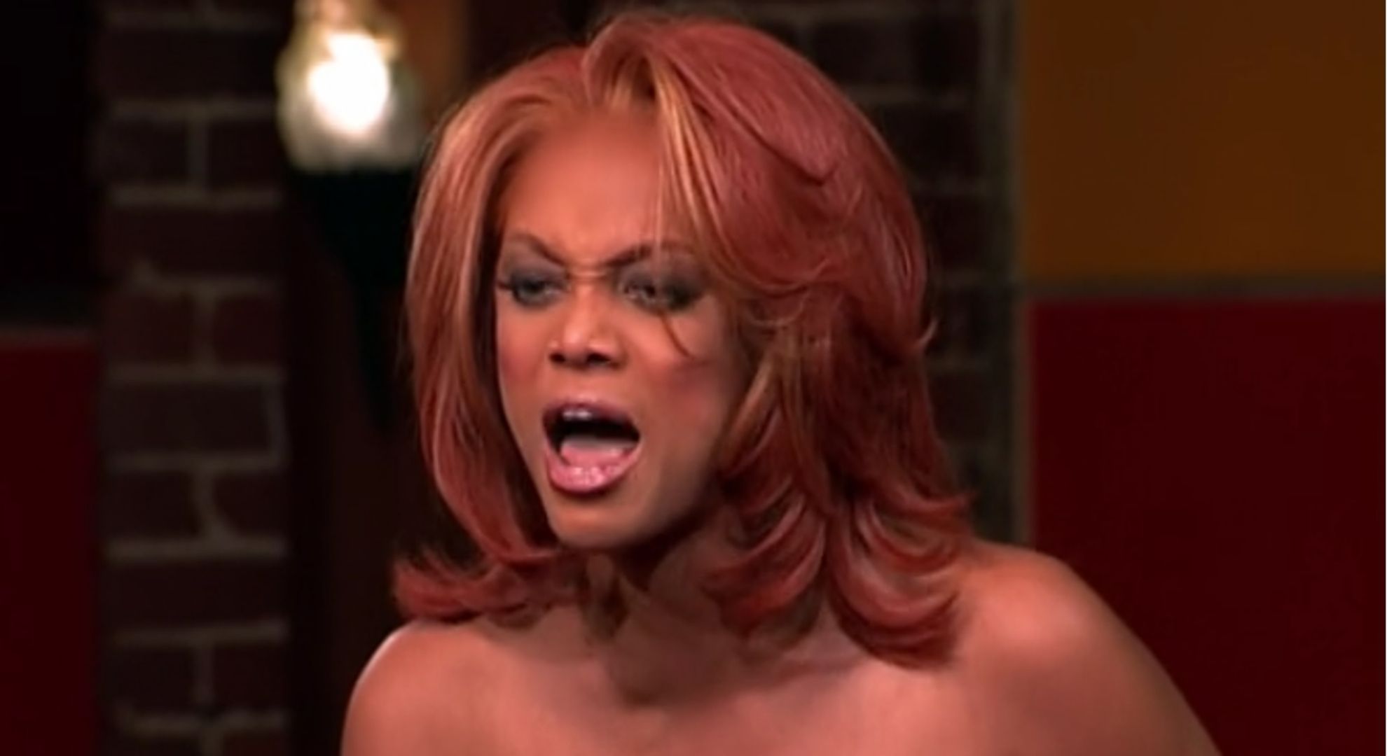 Tyra Banks yelling at Tiffany