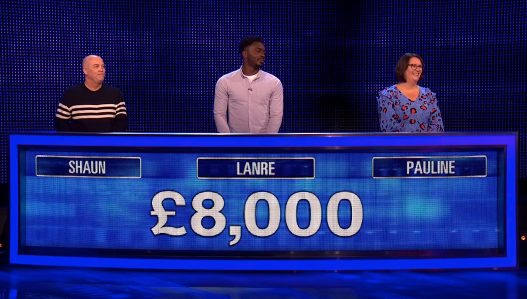 The team on The Chase last night
