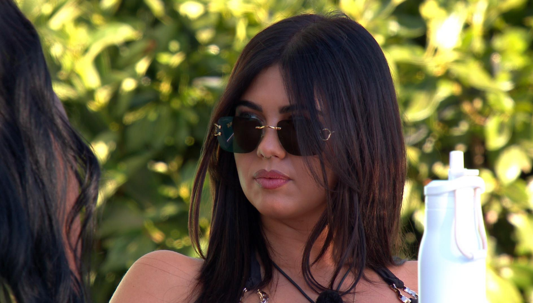 Belle on Love Island wearing sunglasses