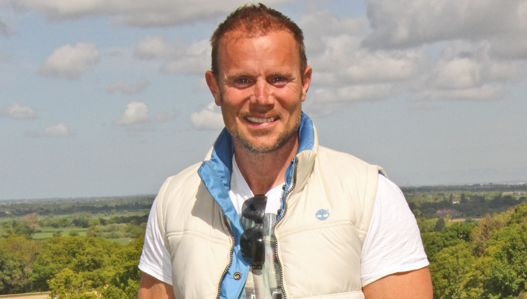 Warren Furman in a field