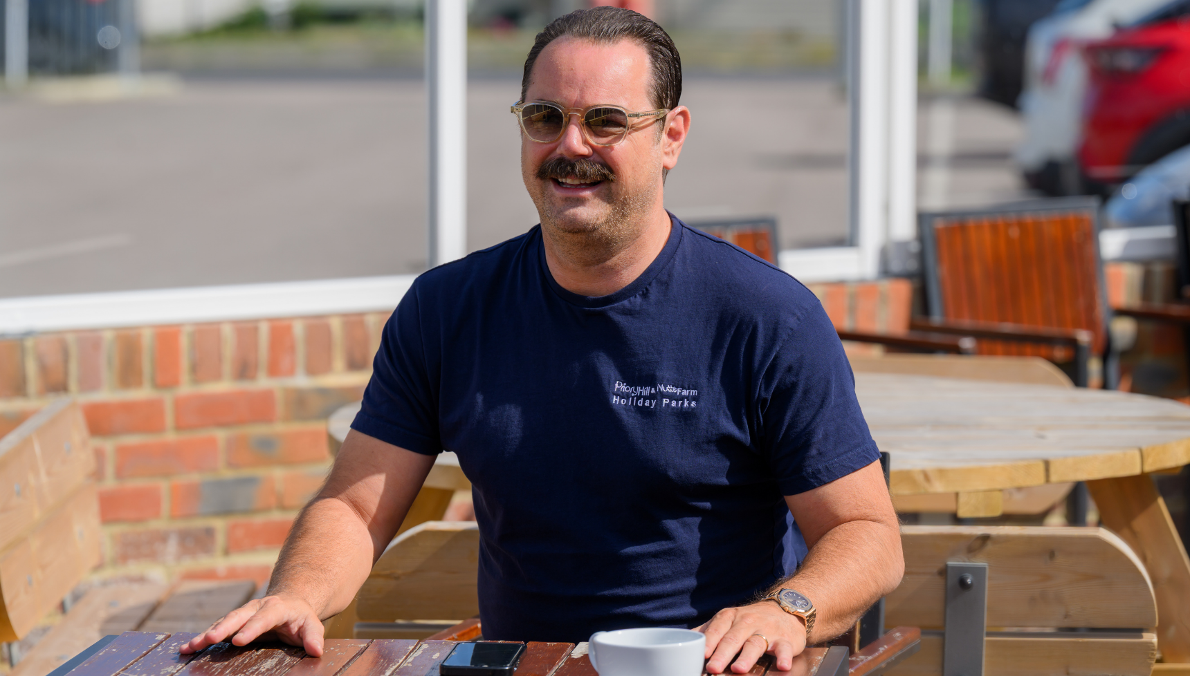 Danny Dyer at his caravan park