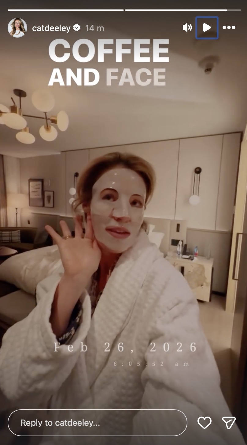 Cat Deeley Instagram Story