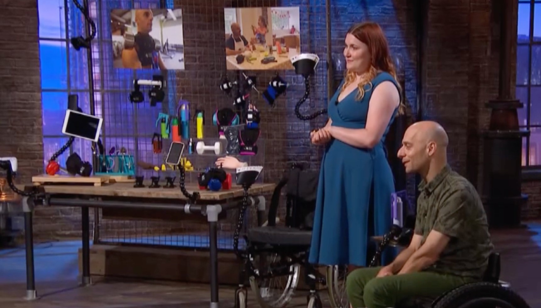 Jo and Rob pitch their business The Active Hands on Dragons' Den