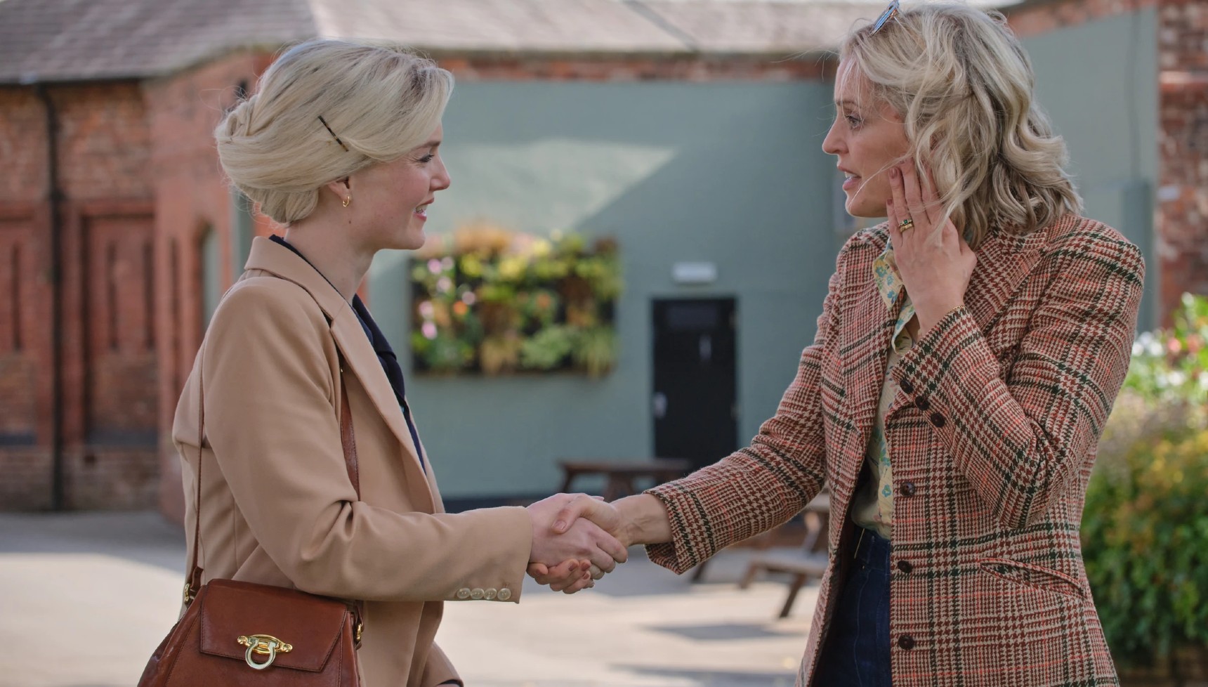 Rebecca and Elisa meeting on The Stolen Girl