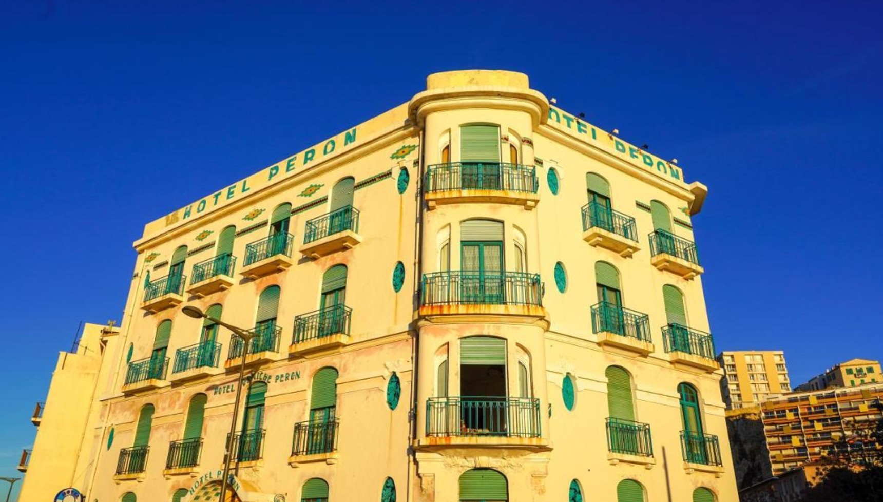 The exterior of the Hotel Peron in Marseille