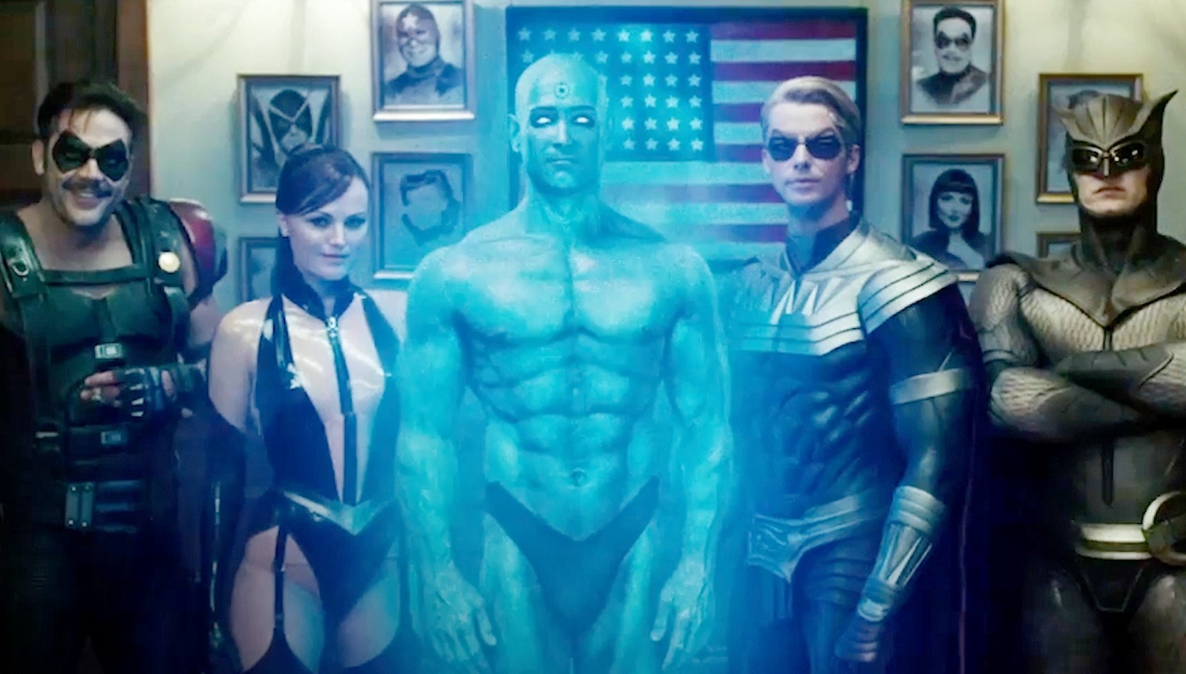 The cast of Watchmen