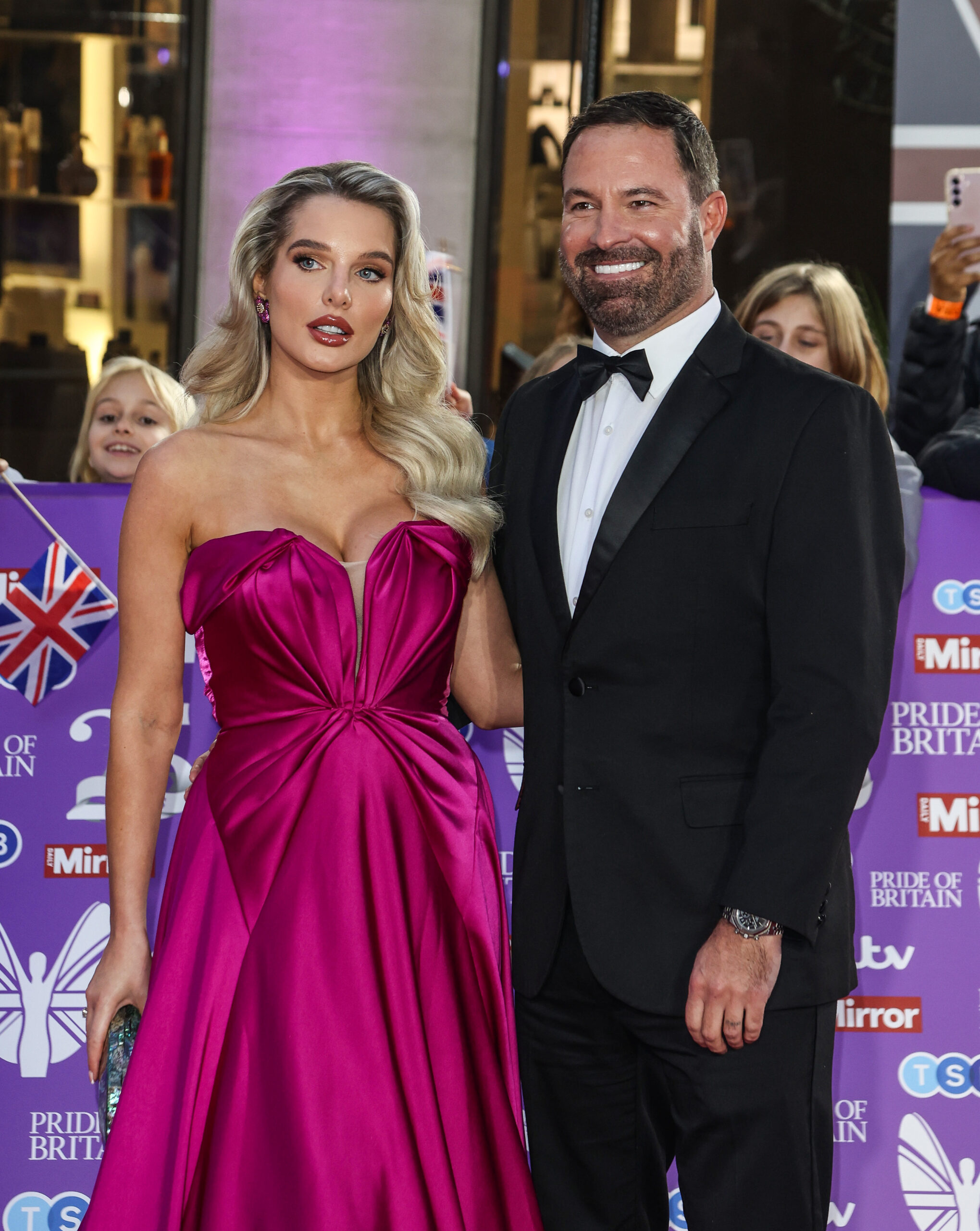 Helen Flanagan and Robbie Talbot on the red carpet