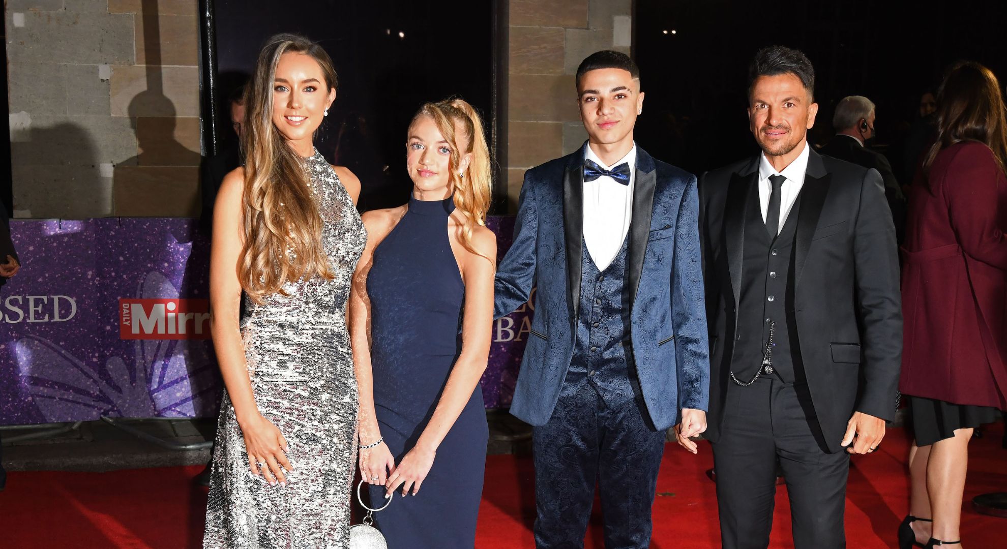 Emily, Princess, Junior, and Peter Andre