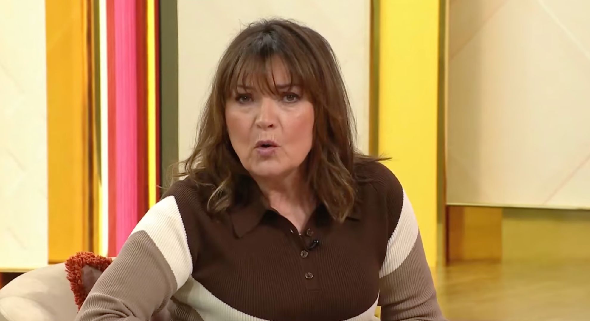 Lorraine Kelly on her show 