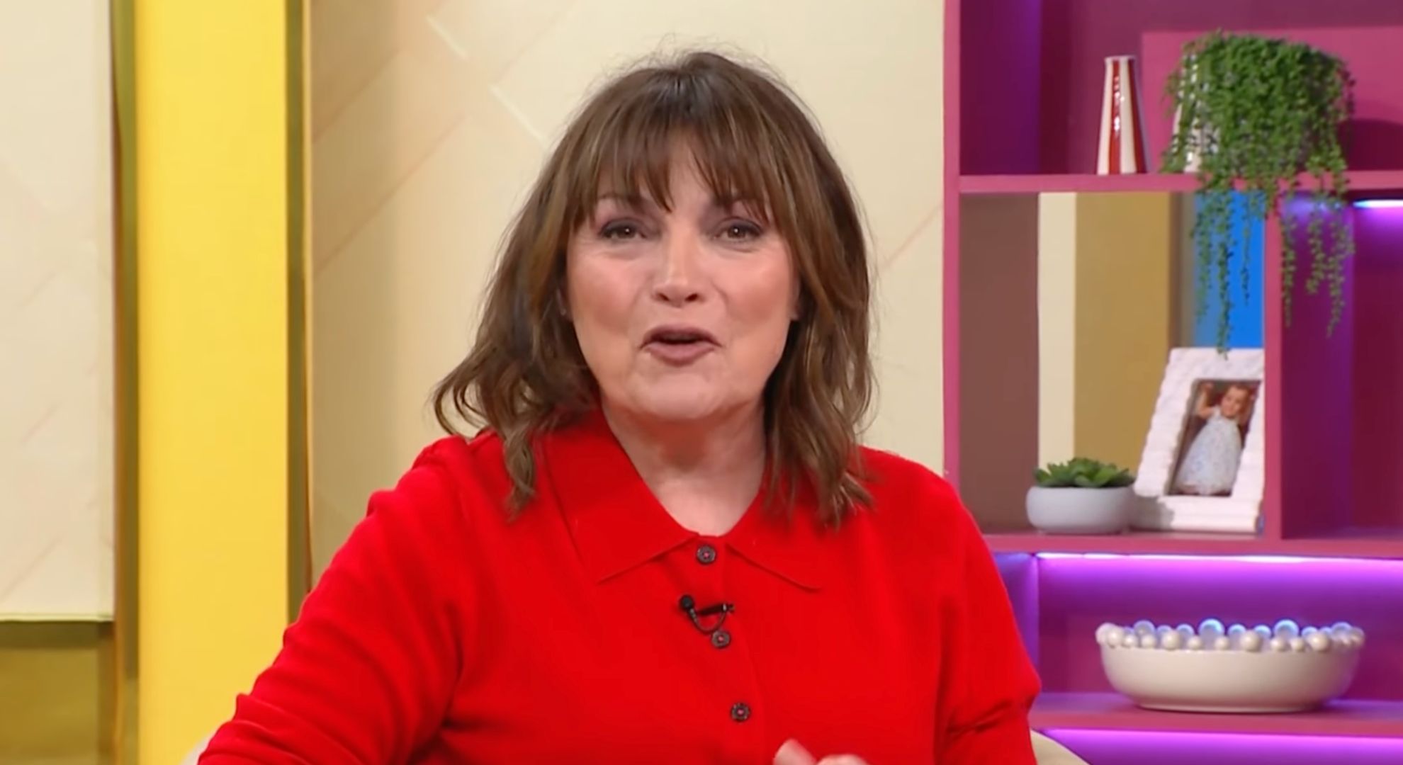 Lorraine Kelly on her show 