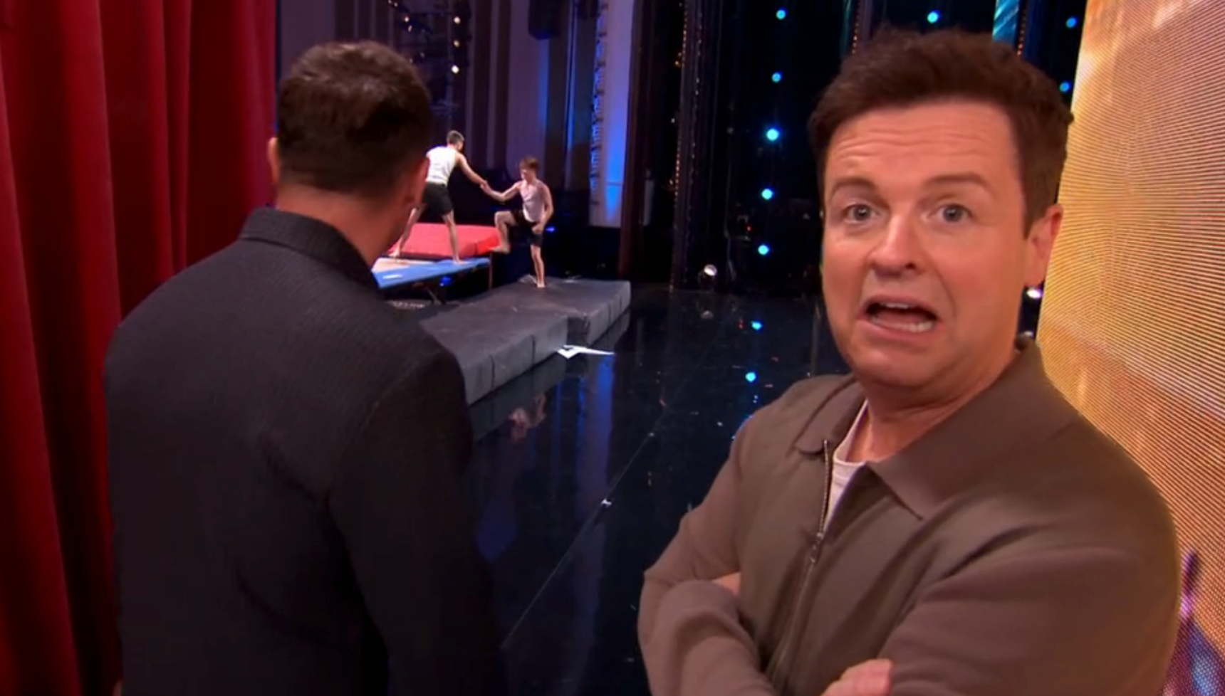 Declan Donnelly looking surprised
