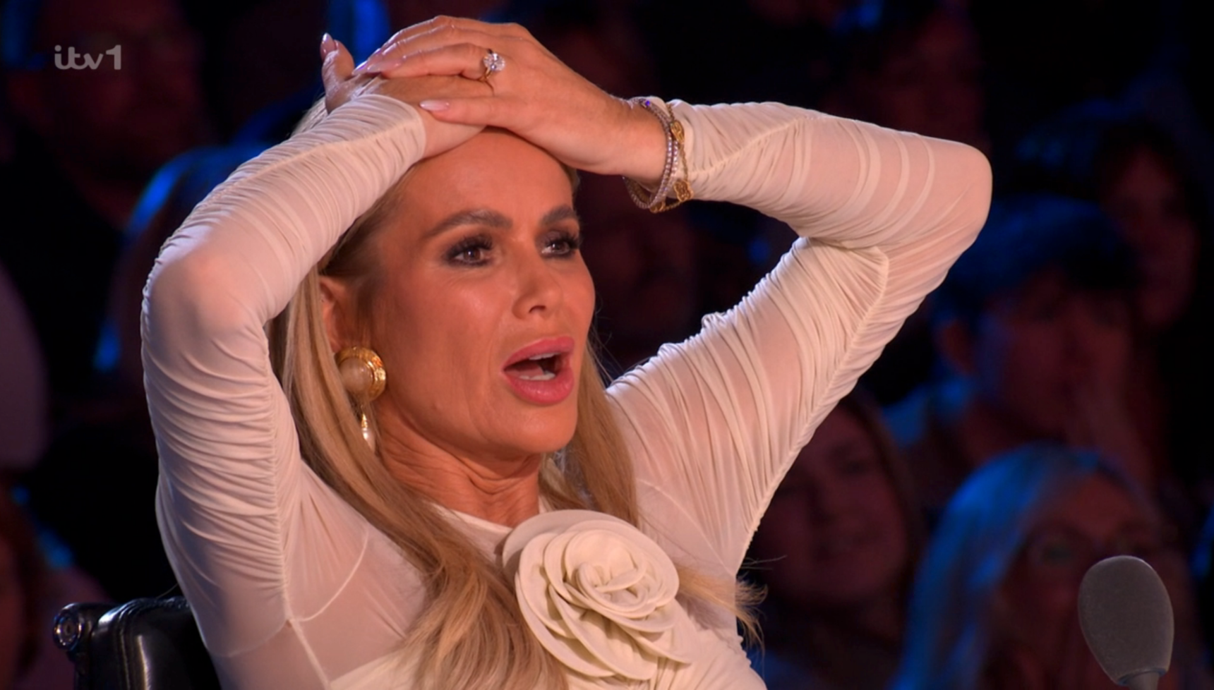 Amanda Holden looking shocked