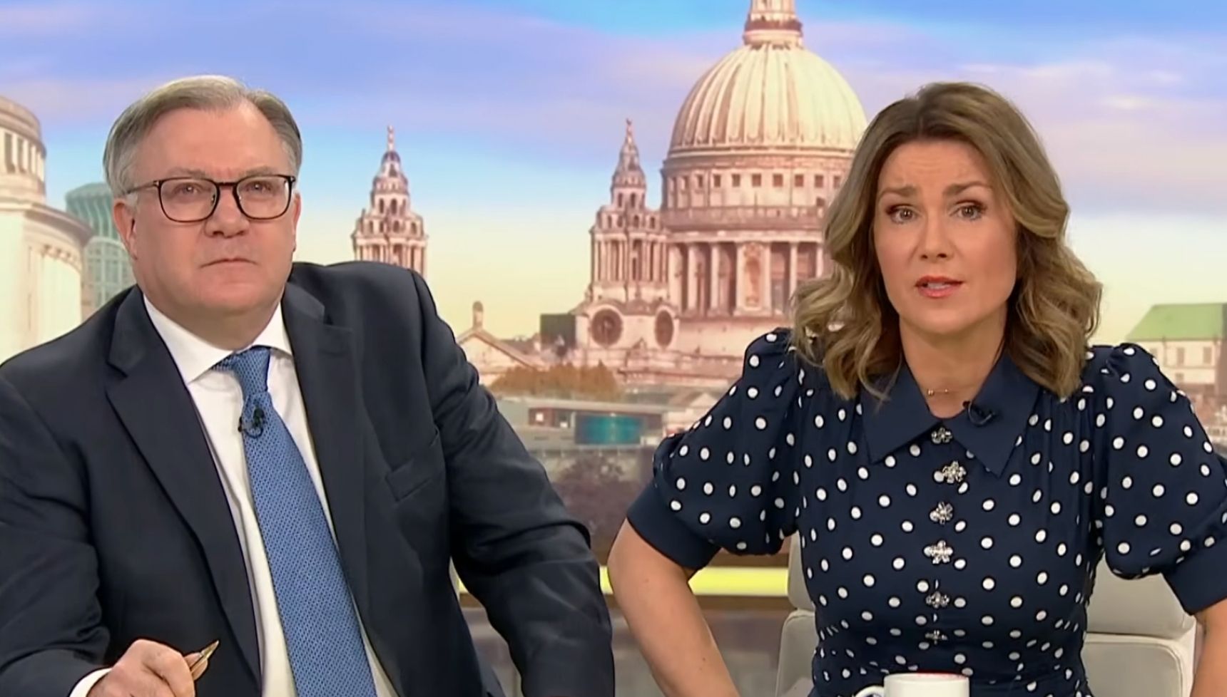 ITV thrown into chaos as Good Morning Britain is pulled off air after Susanna Reid and Ed Balls are evacuated