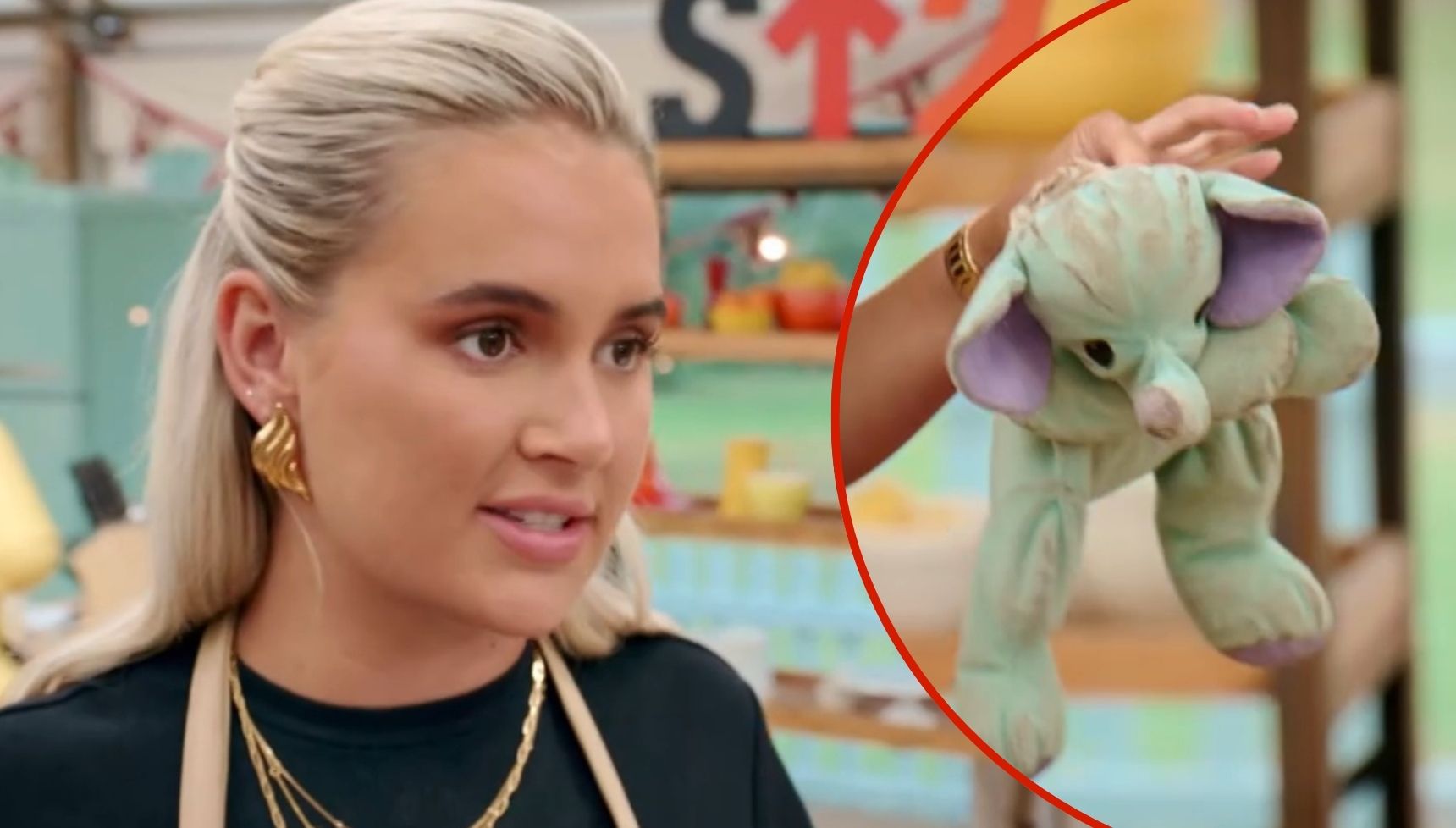 Celebrity Bake Off fans slam Molly-Mae Hague for bringing 'dirty' toy into tent: 'Needs a wash!'