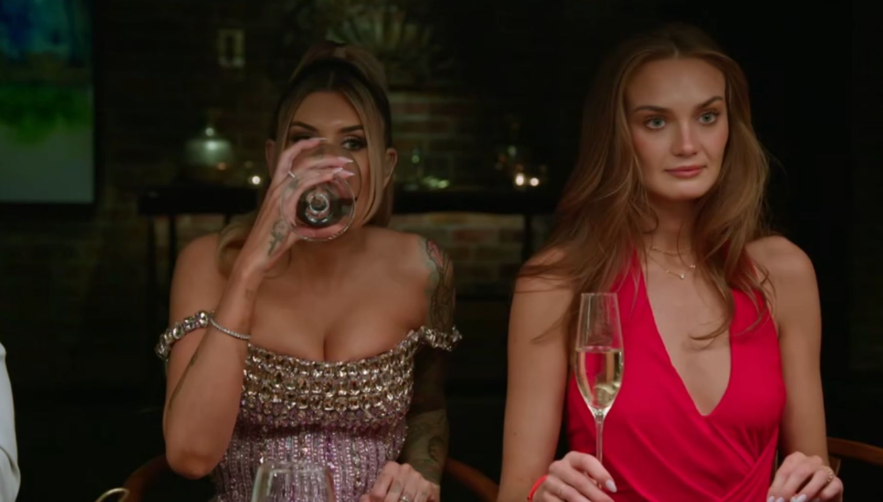 Brook and Gia during the Dinner Party