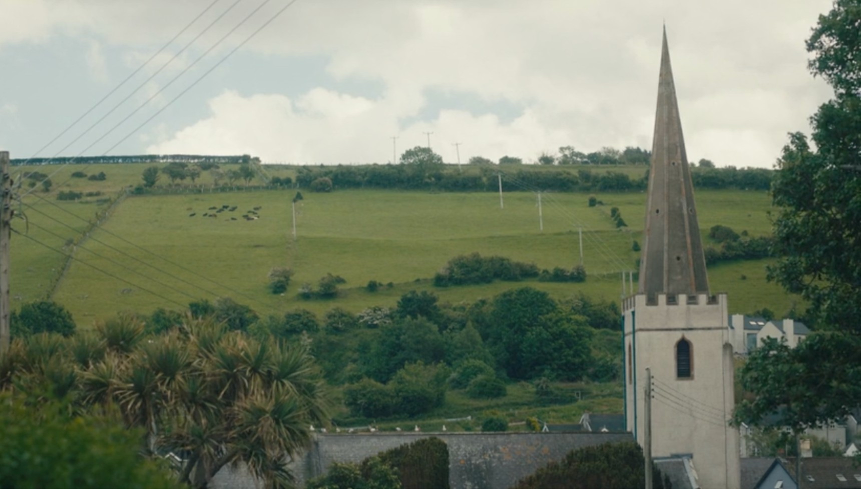 Scenic view of Glenarm Harbour in County Antrim for Ellis