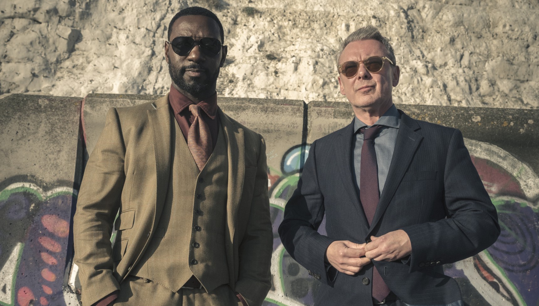 Richie Campbell and John Simm as DS Glenn Branson and DS Roy Grace