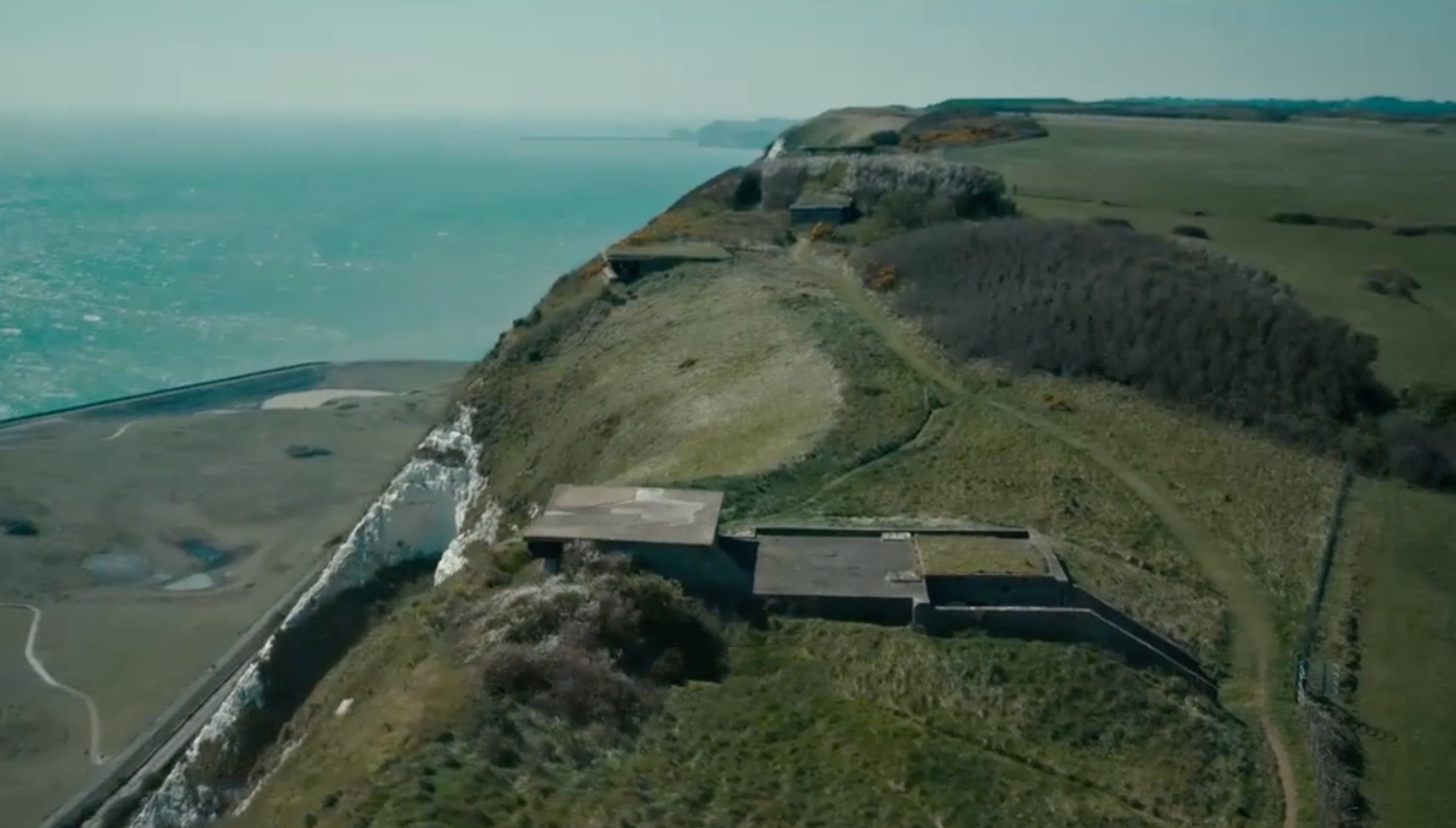 Abbot's Cliff WWII military bunker in The Capture