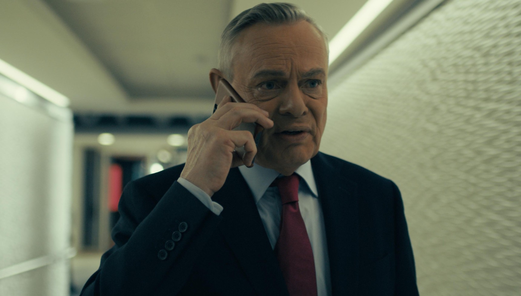 Martin Clunes as Huw Edwards in Channel 5 drama