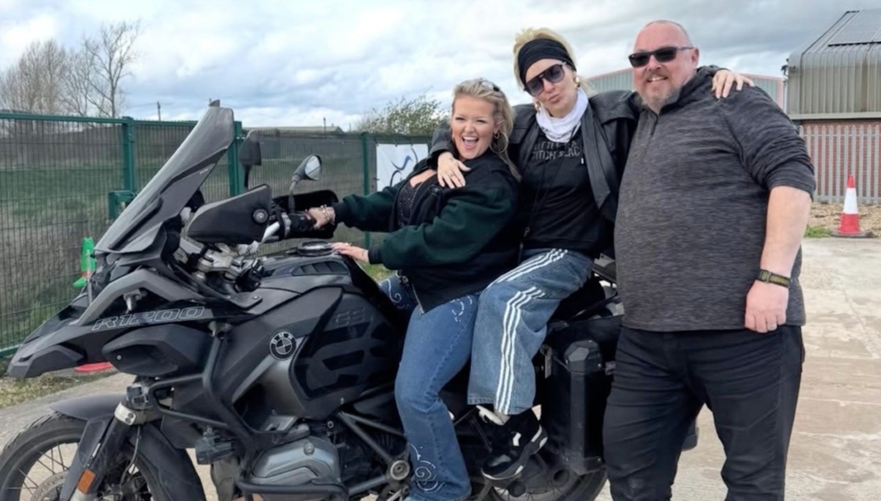 Sheridan Smith learning how to use a motorbike for Two Birds