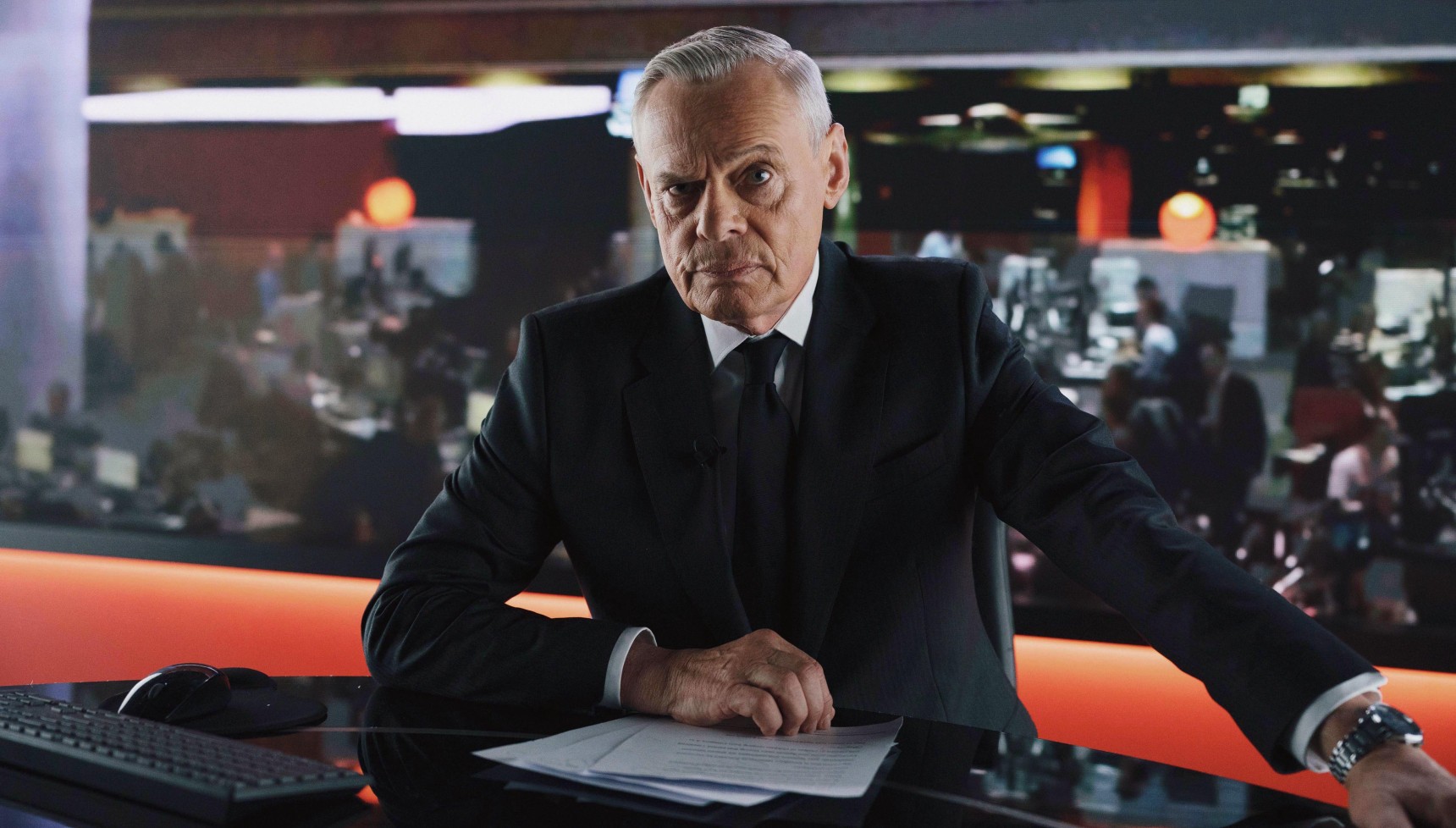 Martin Clunes as Huw Edwards