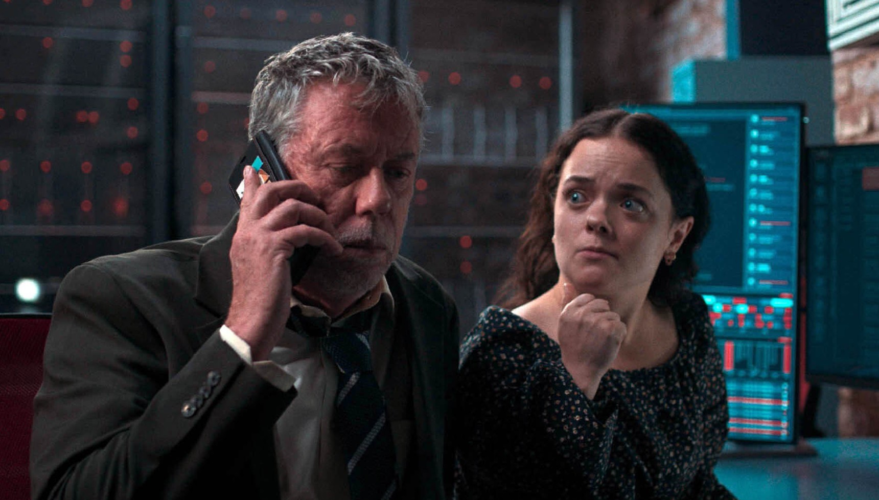 Sean Gilder as DI Fred Casey and Francesca Mills as Kit Brooks in Silent Witness series 29 