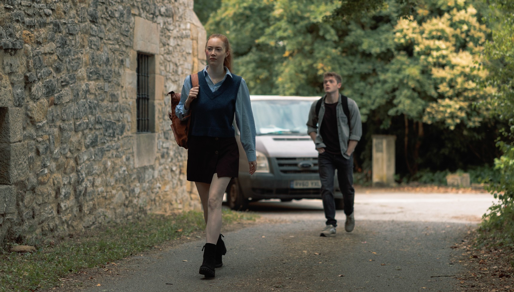Cast and crew of The Teacher series 3 filmed in the Basque region of Spain