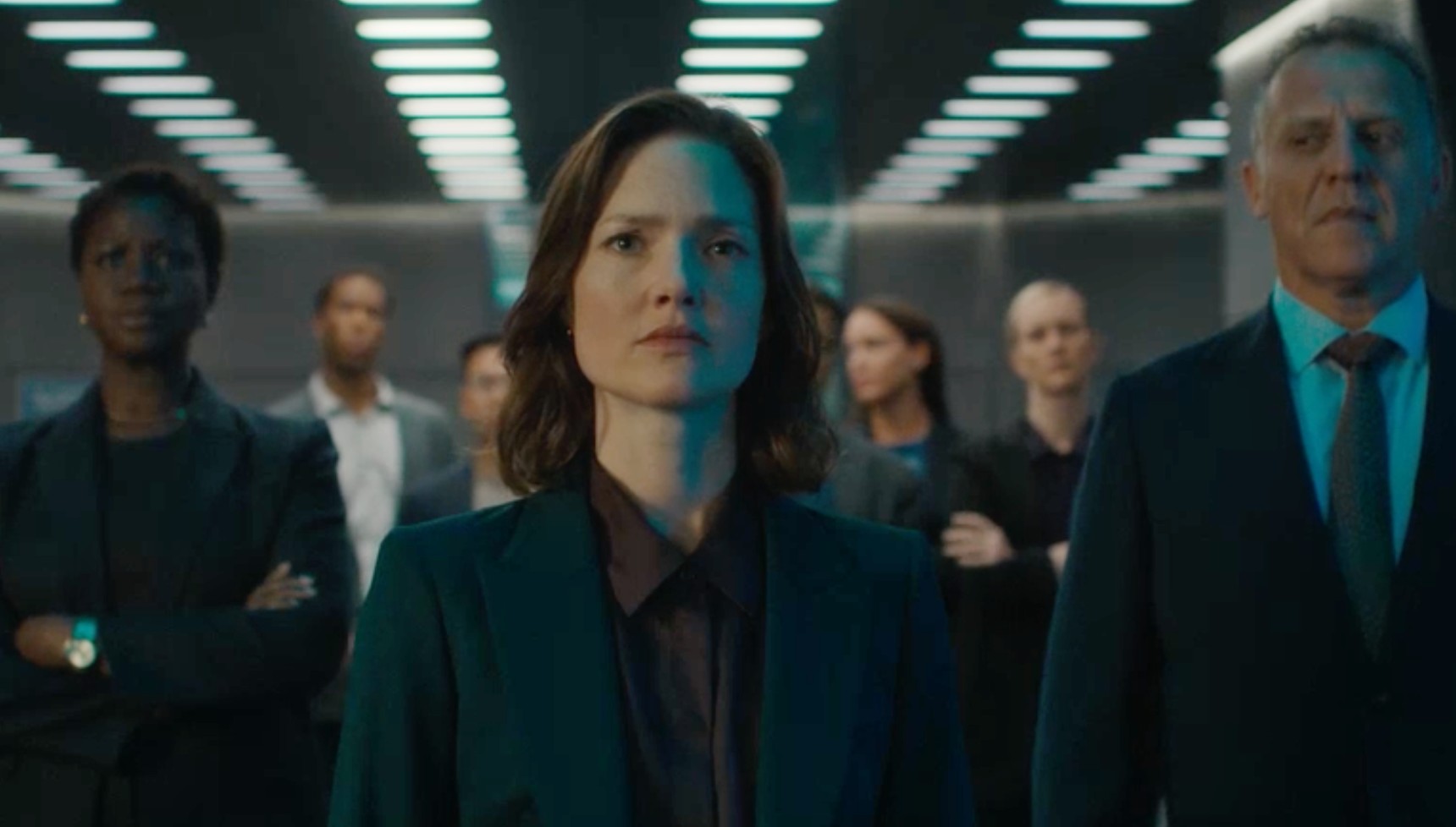 Acting Commander Rachel Carey in episode 1 of The Capture