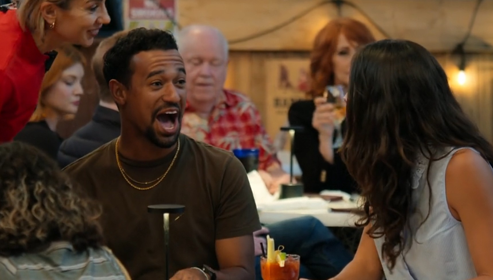 Anthony Norman laughing in Jury Duty: Company Retreat