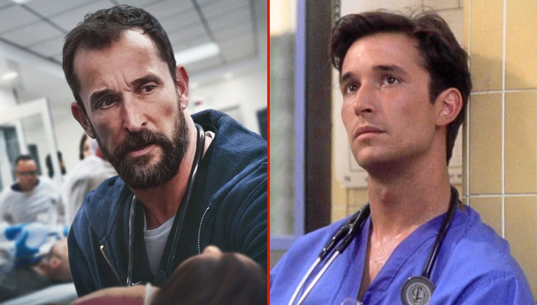 Noah Wyle in The Pitt and ER