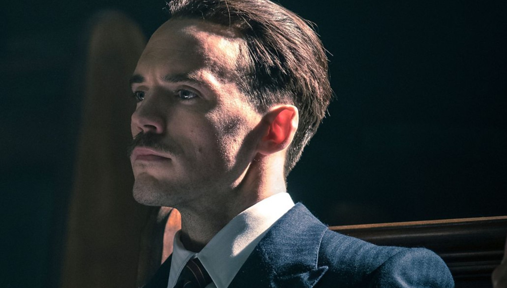 Sam Claflin as Oswald Mosley in Peaky Blinders