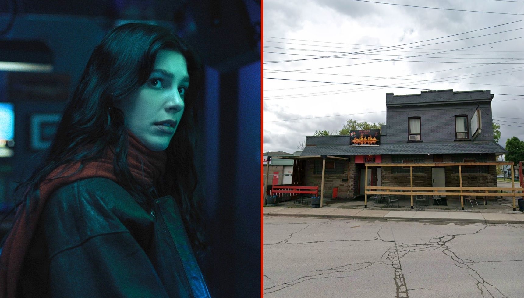 Camila Morrone at the Swan Dive in Something Very Bad Is Going to Happen