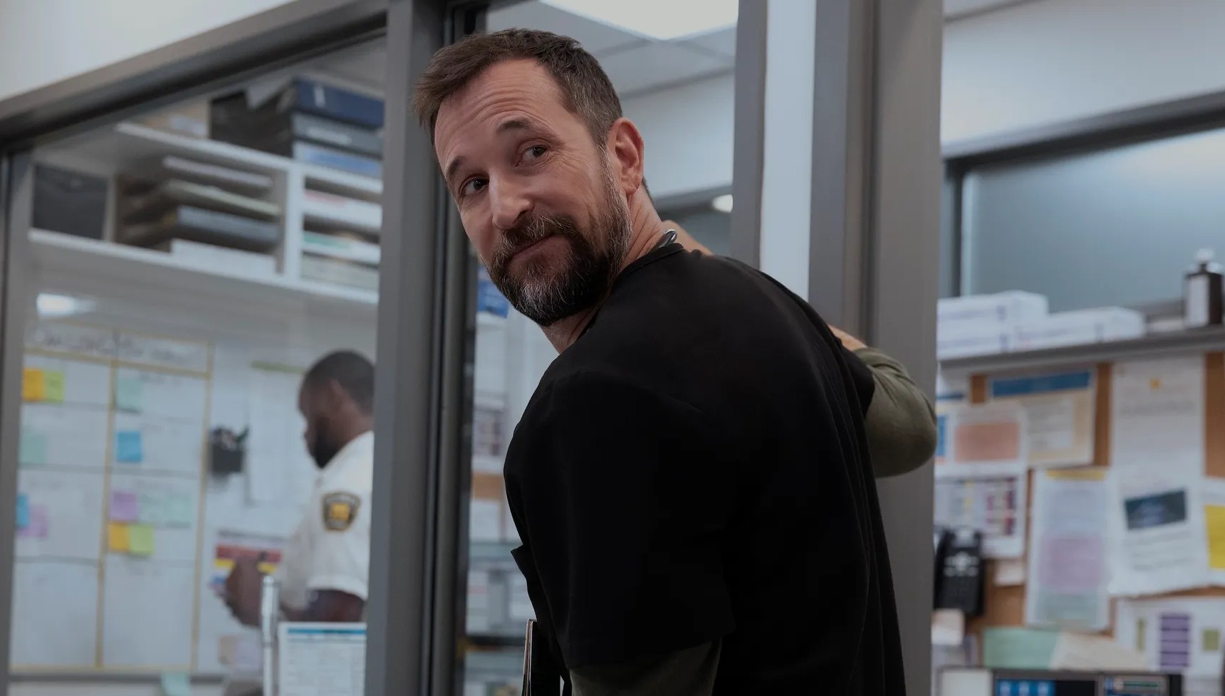 Noah Wyle smiling in The Pitt