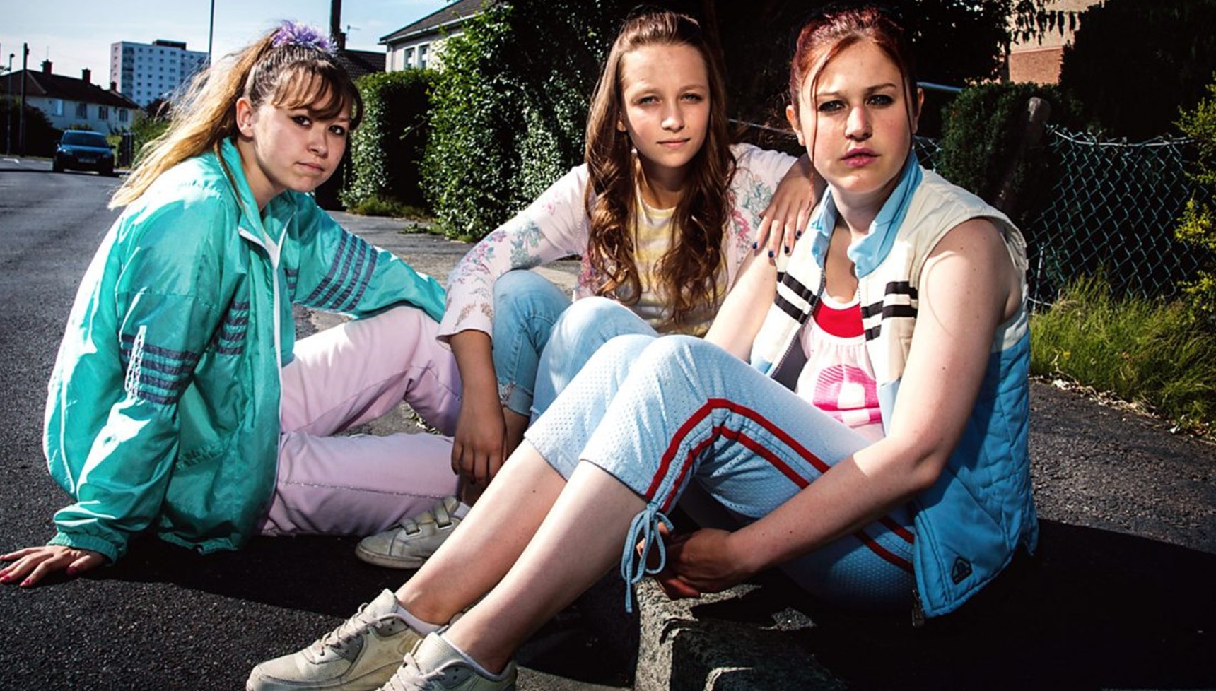 The cast of Three Girls