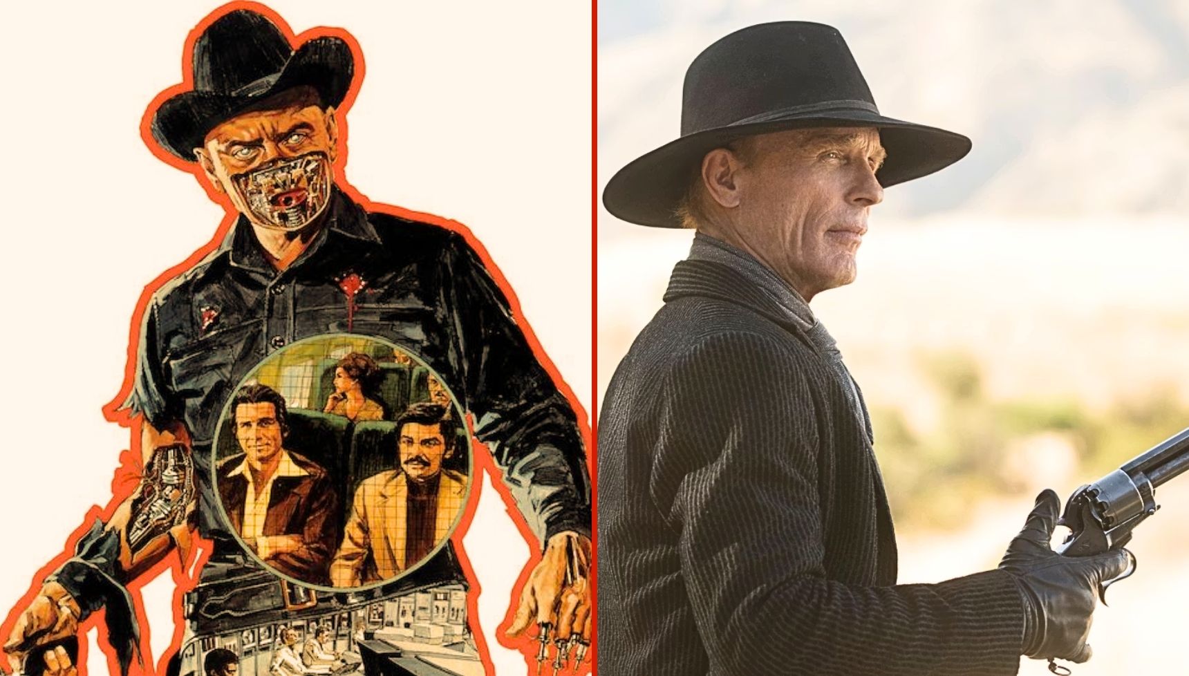 The man in black in the Westworld film and HBO show
