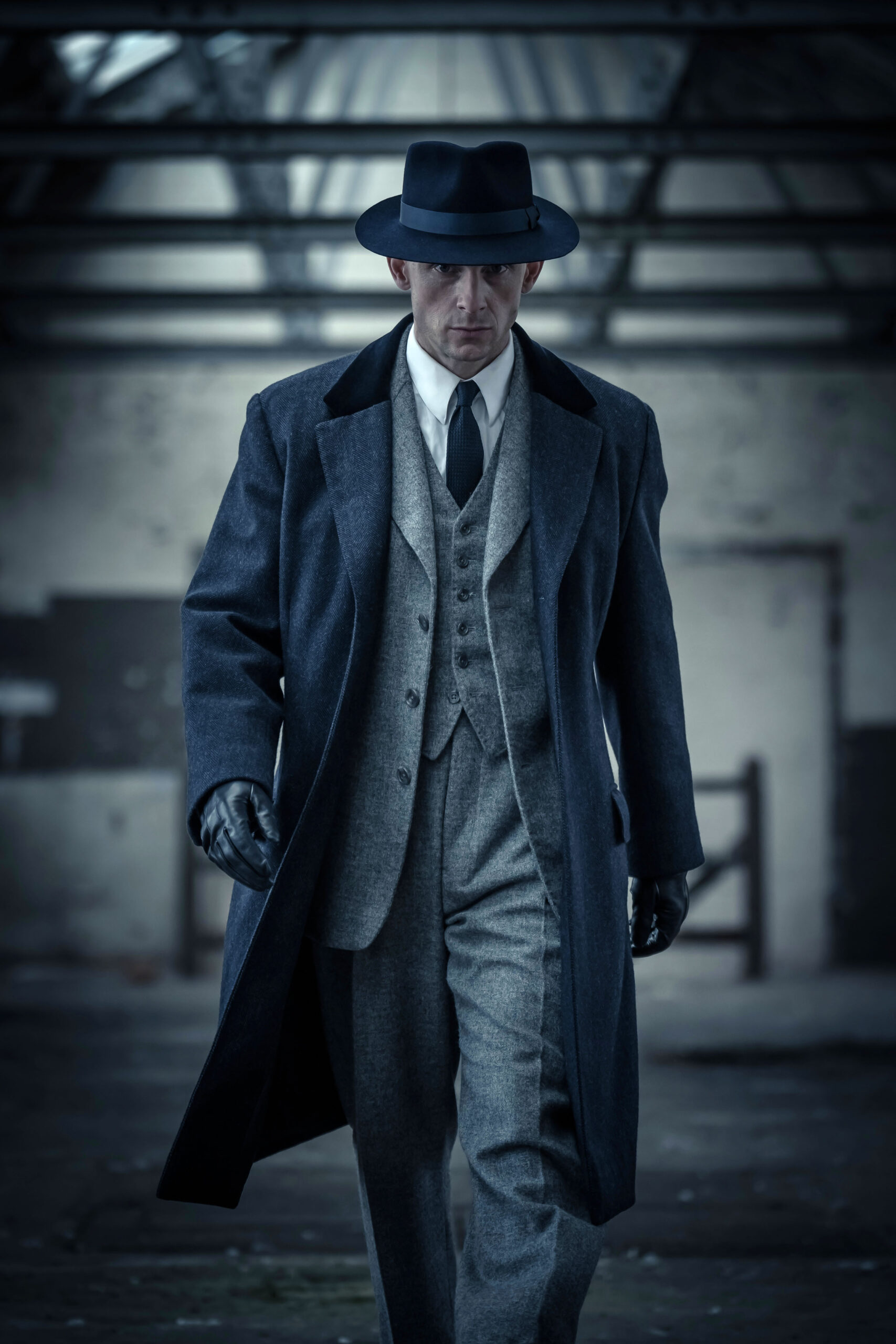 Jamie Bell as Duke Shelby in a Peaky Blinders promo picture 