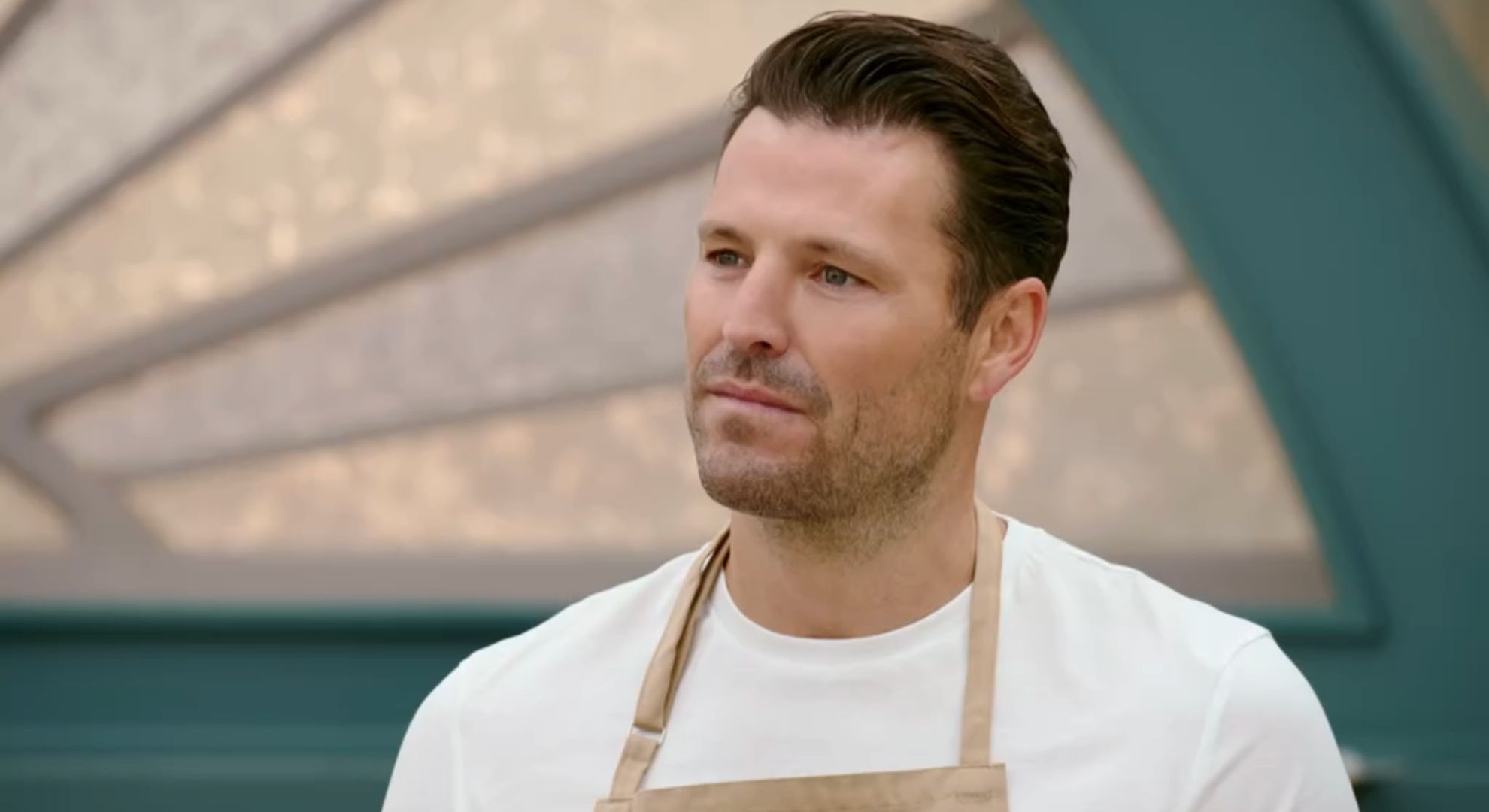 Mark Wright on Celebrity Bake Off