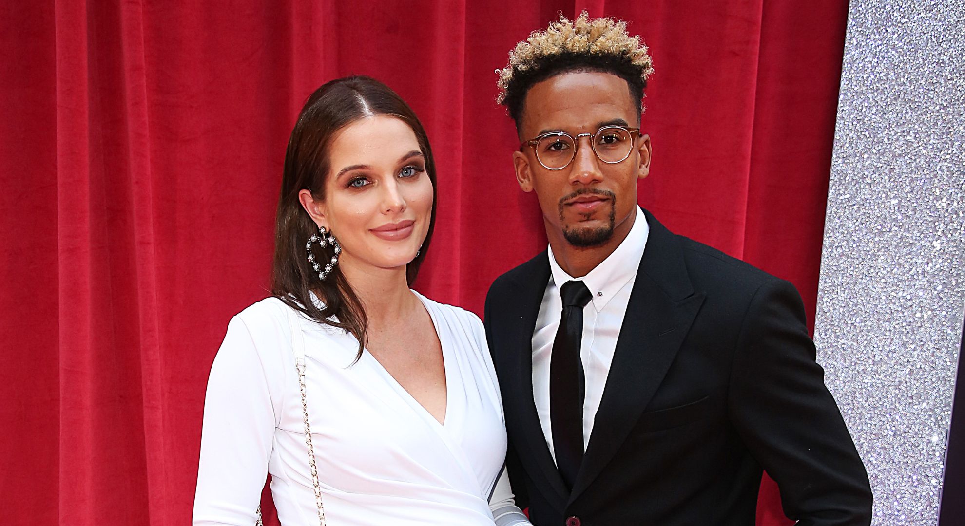 Helen Flanagan and Scott Sinclair smiling