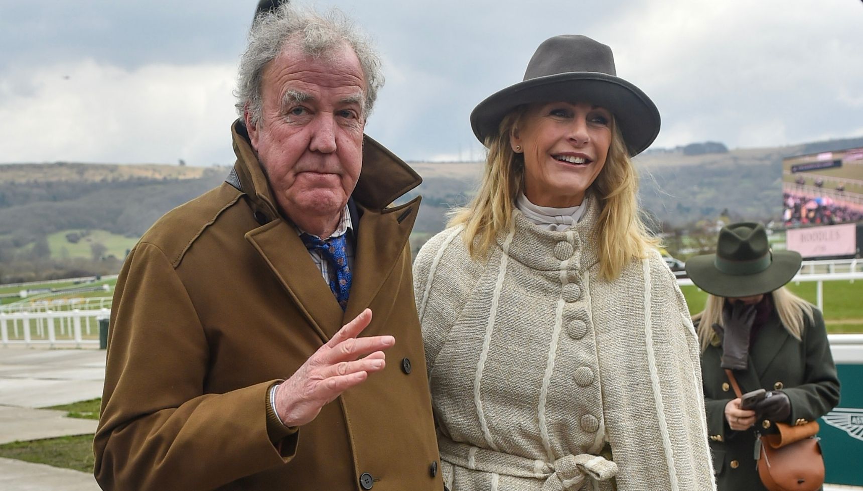 Jeremy Clarkson and Lisa Hogan at Cheltenham Festival 2025
