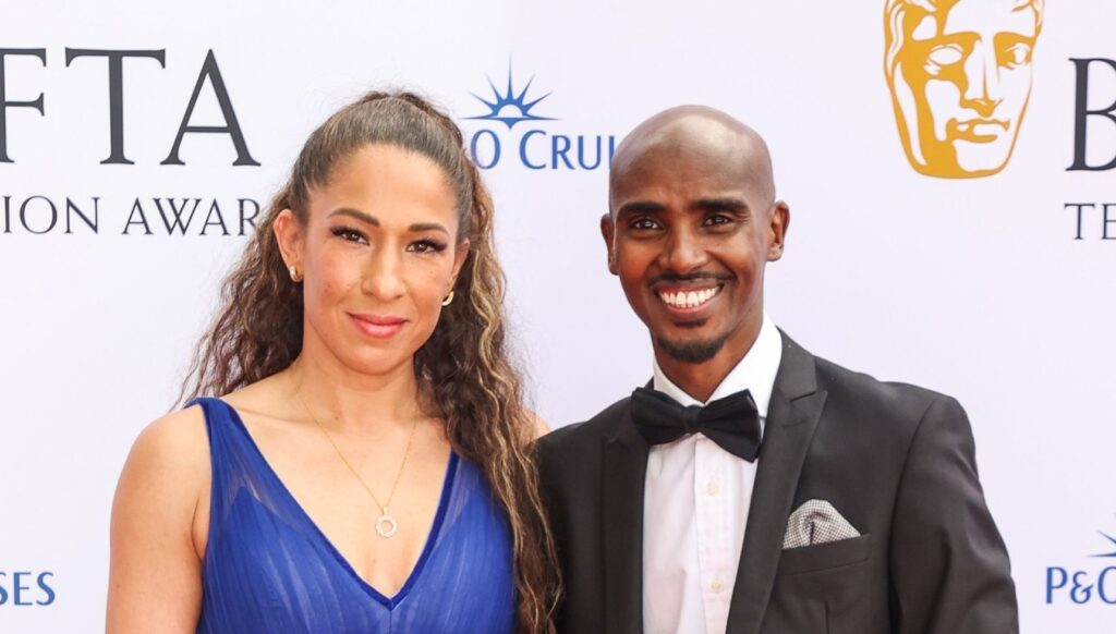 Mo Farah and his wife