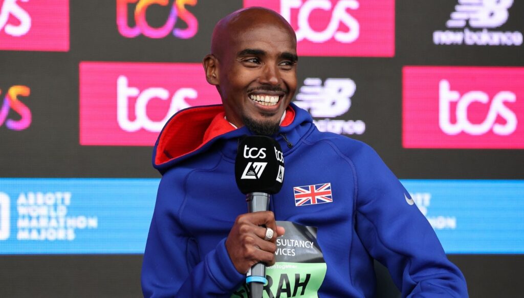 Mo Farah smiling