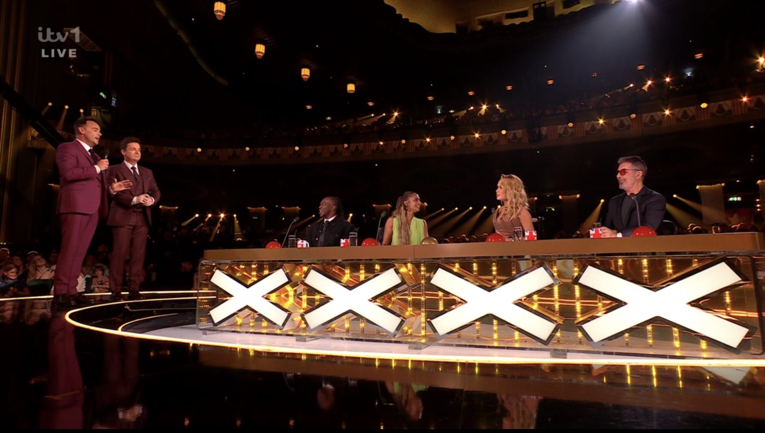 Ant and Dec with Britain's Got Talent judges